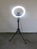 Neewer LED Soft Ring Light, Model RL-14 on Tripod.