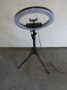 Neewer LED Soft Ring Light, Model RL-14 on Tripod. - 4