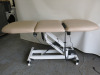 Darley Electric 3 Section Remote Controlled Massage Table with Upper & Lower Reclining Sections & Head Rest. - 5