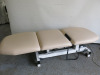 Darley Electric 3 Section Remote Controlled Massage Table with Upper & Lower Reclining Sections & Head Rest. - 6