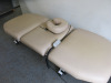 Darley Electric 3 Section Remote Controlled Massage Table with Upper & Lower Reclining Sections & Head Rest. NOTE: remote requires attention. - 5