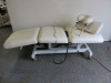 Avalon Electric 3 Section Remote Controlled Massage Table with Upper & Lower Reclining Sections & Head Rest. NOTE: upper section does not incline & requires new motor. - 4