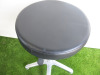 Mobile Beauty/Nail Salon Stool on Castors In Black. - 2