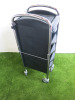 Efalock Hair Dressers Work Trolley on Castors with 5 Drawers & V Design Sibel Mirror. - 7