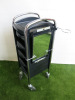 Efalock Hair Dressers Work Trolley on Castors with 5 Drawers & V Design Sibel Mirror. - 2