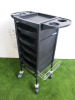 Lotus Work Trolley on Castors with 5 Drawers. - 4