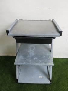 Three Tier Metal Salon Trolley.