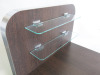 REM Infiniti Special Laminated Nail Station with 2 Glass Display Shelves, Size H114 x W50 x D86cm. - 3