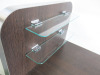 REM Infiniti Special Laminated Nail Station with 2 Glass Display Shelves, Size H114 x W50 x D86cm. - 3