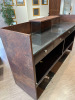 Salon Reception Desk/Counter with Glass Top, 4 Lockable Drawers, Open Rear Storage & Laminate Finish. Size H116 x W195 x D55cm - 6