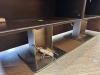 Salon Reception Desk/Counter with Glass Top, 4 Lockable Drawers, Open Rear Storage & Laminate Finish. Size H116 x W195 x D55cm - 9
