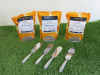 3 x Packs of 800g Perron Rigot Depilatory Non Strip Hard Wax & 4 x Keller Metal Spatula. - 3