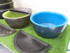 6 x Noel Asmar Resin Pedicure Bowls to Include: 5 x Green & 1 x Blue with 8 Foot Rests. Comes with 2 x Boxes of Swiss File Sterile Abrasives. - 2