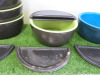 6 x Noel Asmar Resin Pedicure Bowls to Include: 5 x Green & 1 x Blue with 8 Foot Rests. Comes with 2 x Boxes of Swiss File Sterile Abrasives. - 3