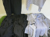 14 x Salon Gowns To Include: 8 x Black, 4 x Black & White Striped, 1 x Purple & 1 x Children's. - 4