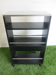 3 Shelf Mobile Storage Trolley. Size H84 x W50 x D24cm.