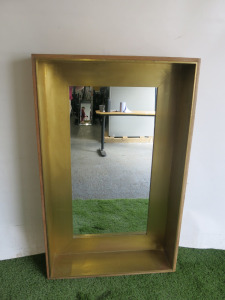 Graham & Green Handcrafted Bates Rectangular Mirror, Size H123 x W77 x D20cm.
