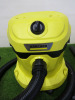 Karcher Wet & Dry Vacuum Cleaner, Model WD2 Plus, S/N 109192. Comes with Attachment (As Viewed/Pictured). NOTE: missing 1 x castor. - 2