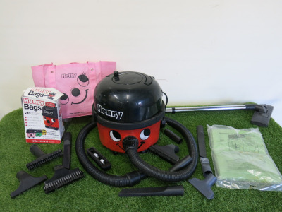 Numatic Henry Vacuum Cleaner, Model HVR-200-22, Comes with Attachments (As Viewed/Pictured).