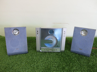 Phillips MC230 Micro System CD Player with Pair of Speakers.