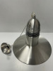Brushed Aluminium, Industrial Style Pendant Ceiling Light, Model XF42B (Boxed/New). - 6