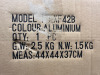 Brushed Aluminium, Industrial Style Pendant Ceiling Light, Model XF42B (Boxed/New). - 8