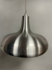 Brushed Aluminium with Enamel Effect Inside, Pendant Ceiling Light, Model XF37A (Boxed/New). - 2