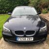 RE58 ZBY: BMW 520 D SE, 4 Door Saloon in Blue. Diesel, Manual 6 Gears, 1995cc, Mileage 135,008. MOT Expires 17/05/2020. Sold with Key (No Docs)