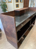 Salon Reception Desk/Counter with Glass Top, 4 Lockable Drawers, Open Rear Storage & Laminate Finish. Size H116 x W195 x D55cm - 6