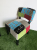 2 x Spa Chairs Upholstered in Multi Coloured Fabric. Size H70cm. - 2