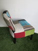 2 x Spa Chairs Upholstered in Multi Coloured Fabric. Size H70cm. - 3