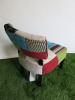 2 x Spa Chairs Upholstered in Multi Coloured Fabric. Size H70cm. - 6