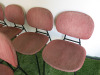 6 x Infiniti Pink Fabric Dining Chairs on Metal Frame. NOTE: condition (As Viewed/Pictured). - 3