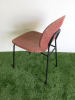 6 x Infiniti Pink Fabric Dining Chairs on Metal Frame. NOTE: condition (As Viewed/Pictured). - 6
