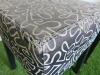 2 x Ikea Nils Black & White Fabric Upholstered Stalls on Black Wooden Legs. - 4
