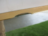 Brass Effect Oblong Wall Hung Mirror, Size H61 x W51cm. NOTE: damage to edge (As Viewed/Pictured). - 4