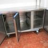 Dexion 3 Door Stainless Steel Refrigerated Storage/Preparation Unit with Gantry Shelf Unit and Order Picker. (W)170cm - 3