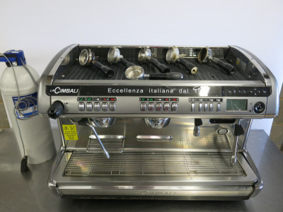 La Cimbali 2 Group Espresso Coffee Machine, Model Dosatron TE DT/2, S/N 140846, DOM 12/2013. Comes with Brita Purity C1100 Quell ST Water Filter.