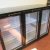 Blizzard Triple Door Undercounter Glass Door Bar Bottle/Beer Refrigerator with Fitted LED Lighting - 3