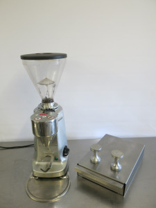 Mazzer Electronic Coffee Grinder, Model Super Jolly, S/N 1561975. Comes with Knock Out Box.