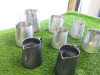 8 x Assorted Size Stainless Steel Milk Jugs. - 4