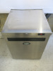 Foster Stainless Steel Single Door Under Counter Freezer, Model LR150-A, S/N E551498. Size H82 x W60 x D64cm. - 2