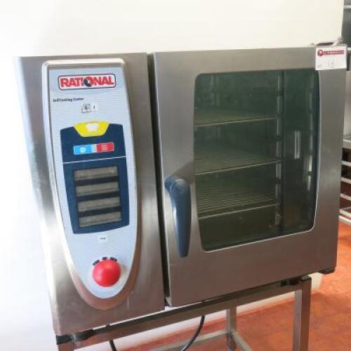 Rational SCC61 - 6 Rack Oven Electric Oven, 3 Phase on Stainless Steel Stand