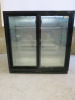 Interlevin 2 Door Back Bar Chiller, Model PD20S. Size H90 x W90 x D52cm.