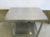 Stainless Steel Prep Table with Shelf Under, Size H80 x W90 x D60cm. - 2