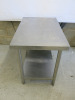 Stainless Steel Prep Table with Shelf Under, Size H80 x W90 x D60cm. - 3