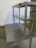 Stainless Steel Prep Table with Shelf Under & Over. Size H145 x W90 x D61cm. - 4