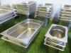 Approx 55 x Assorted Sized Stainless Steel GN Containers. - 3