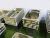 Approx 55 x Assorted Sized Stainless Steel GN Containers. - 7