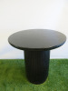 Gubi Moon Timber Lounge Table, Stained Black. Size H55 x Dia 60cm. RRP £1300.